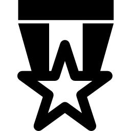 Медаль в форме звезды иконка