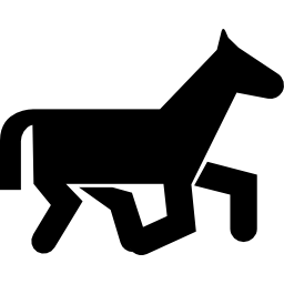 Horse of cartoons icon