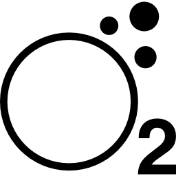 symbole d'oxygène Icône