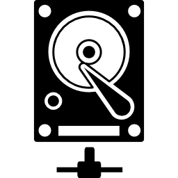 red de disco duro icono