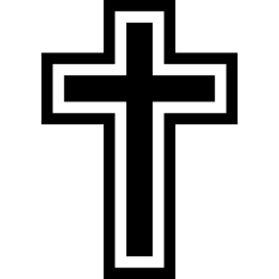 símbolo de la cruz cristiana icono