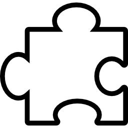 Puzzle piece outline icon