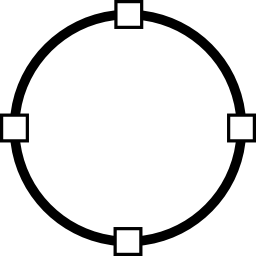 círculo de vector icono