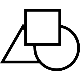 Geometrical shapes set icon