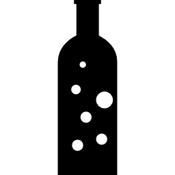 Bottle with bubbles icon