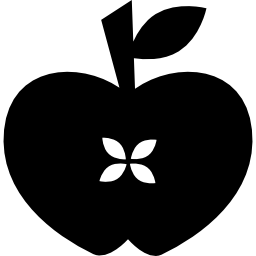 corazón de manzana icono