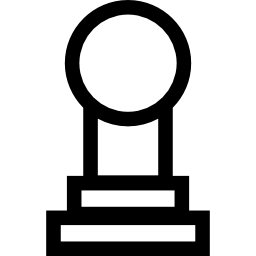 Chess pawn outline icon
