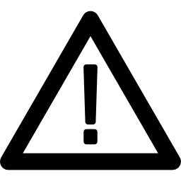 segnale di avvertimento triangolare icona