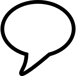 Speech balloon outline for conversation icon