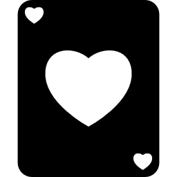 tarjeta de corazón icono