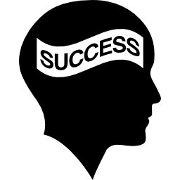 성공 플래그와 대머리 icon