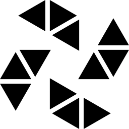 Polygonal windmill icon