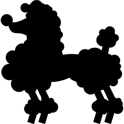 silhouette de chien mignon Icône
