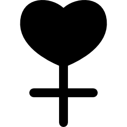 vrouwelijk hart icoon
