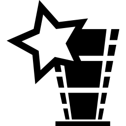 Star movie trophy icon