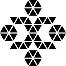 Polygonal ornament icon