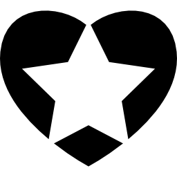 Star in a heart icon