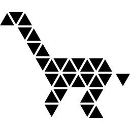 giraffa poligonale icona