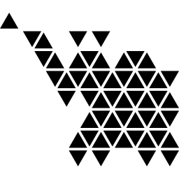 Polygonal elephant icon