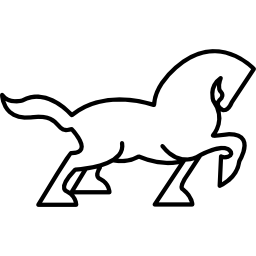 Walking horse outline icon