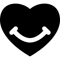 Heart with a smile icon