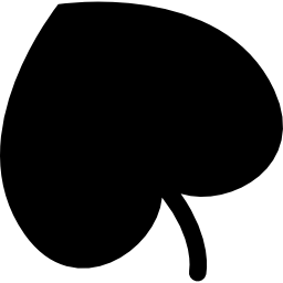 Heart shaped leaf icon