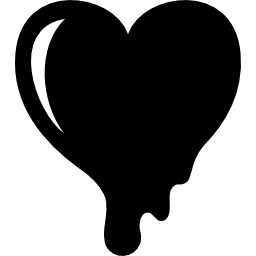 Melting heart icon