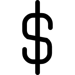 dollar valutasymbool icoon