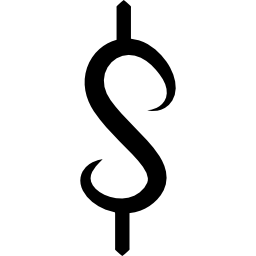 símbolo da moeda dólar Ícone