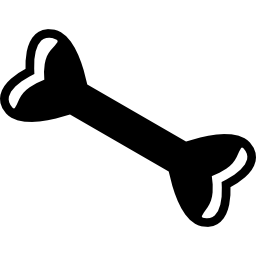 Heart shaped bone icon