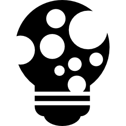símbolo de lâmpada criativa de ideia brilhante Ícone