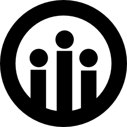 Three person in a circle icon