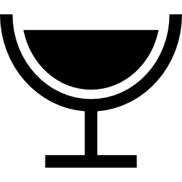 kieliszek do wina o zaokrąglonym kształcie ikona
