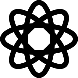 Science shape of four ovals icon