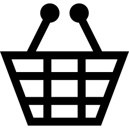 Shopping bag of grid icon