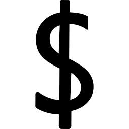 symbole monétaire dollar Icône