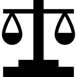 Justice scale icon