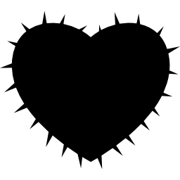 corazón de cactus icono