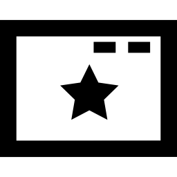 página con una estrella icono
