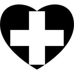 Heart flag of Swiss icon