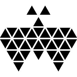 polygonaler schmetterling icon