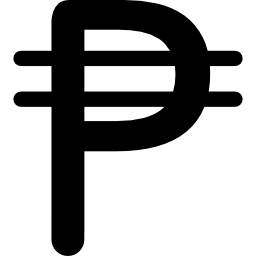 Cuba peso currency symbol icon
