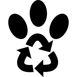 Recycle footprint icon