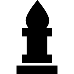 pieza de ajedrez obispo icono