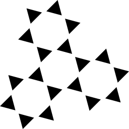 estrellas múltiples poligonales icono