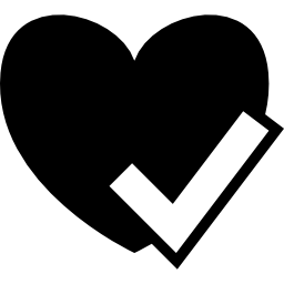 Checked heart icon