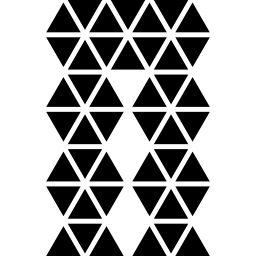 polygonale hose aus kleinen dreiecken icon
