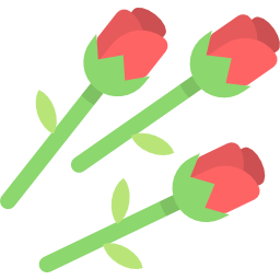 des roses Icône