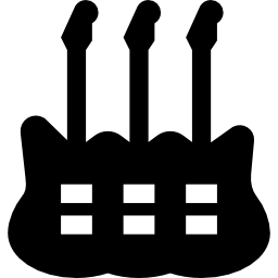 gitara z wieloma gryfami ikona