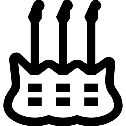 multi-hals gitaar icoon